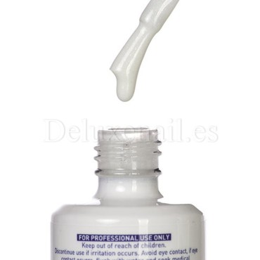 Base Gel Milky Glow American Creator, Base de color, Blanco lechoso con micro brillo, 15 ml