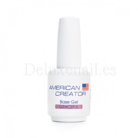 Base Gel Graceful American Creator, Base de color, Rosa oscuro, 15 ml