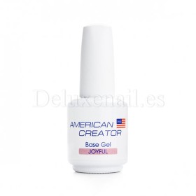 Base Gel Joyful AMERICAN CREATOR, base camuflaje, beige oscuro, 15 ml