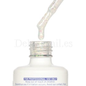 Top Gel Galaxy Bluster American Creator, Transparente con trozos de Foil, 15 ml
