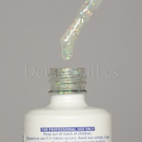 Top Gel Galaxy Bluster American Creator, Transparente con trozos de Foil, 15 ml