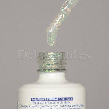 Top Gel Galaxy Bluster American Creator, Transparente con trozos de Foil, 15 ml