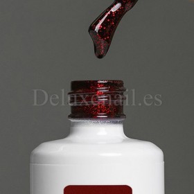 Esmalte Permanente Donna American Creator, Granate con purpurina roja, 15 ml