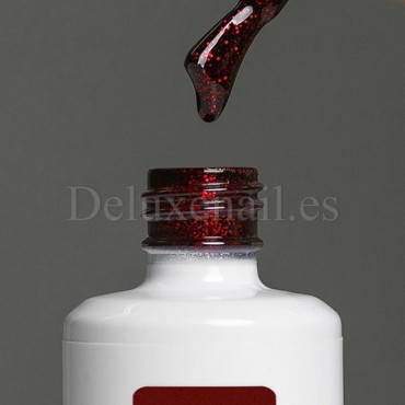 Esmalte Permanente Donna American Creator, Granate con purpurina roja, 15 ml