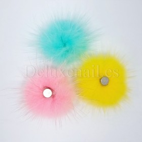 Pompón magnético desmontable, menta