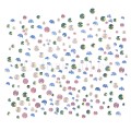 Cristales Komilfo, MIX Opal, diferentes colores y tamaños, 1400 uds