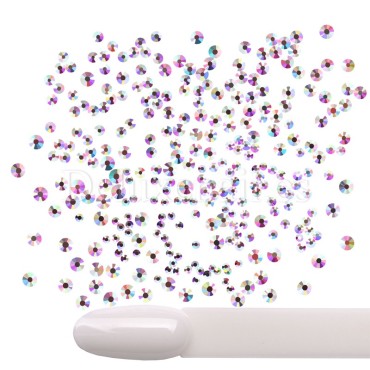 Cristales Komilfo, MIX Crystal AB, diferentes tamaños, 1400 uds