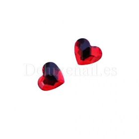 Cristales Komilfo, Red, Corazón (5x6 mm.), 2 uds