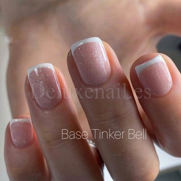 Base Gel Tinker Bell AMERICAN CREATOR, base camuflaje, rosa con micro brillo, 15 ml