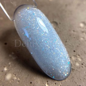 Pro Base Shine 01 Dark, Azul claro con purpurina, 15 ml