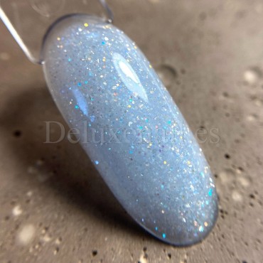 Pro Base Shine 01 Dark, Azul claro con purpurina, 15 ml