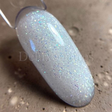 Pro Base Shine 02 Dark, Blanco lechoso con purpurina, 15 ml