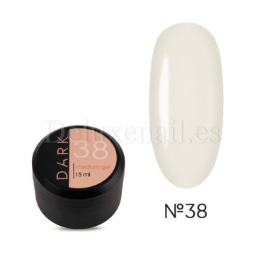 Gel constructor Dark Medium Gel 38, Beige Lechoso, 15 ml