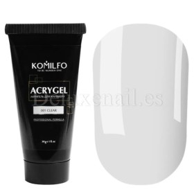 Acrygel Komilfo Clear 001, Transparente, 30 g
