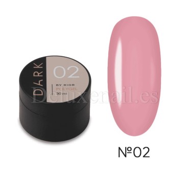 Polygel Dark 02, Rosa, 30 ml