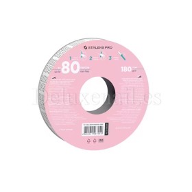 ATS-180w - Recambio Donut cinta de lima adhesiva desechable Staleks Expert, 8 metros, 180 grit