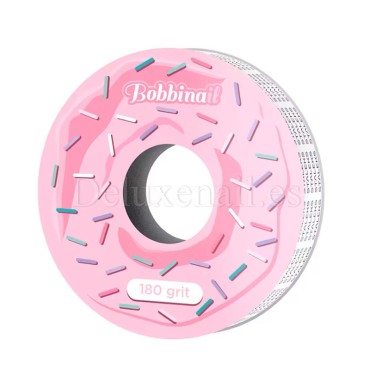 ATS-180w - Recambio Donut cinta de lima adhesiva desechable Staleks Expert, 8 metros, 180 grit