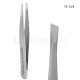 TE-10/4 - Pinza para las cejas con funda Staleks Expert, forma biselada, 5 mm