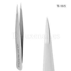 TE-10/5 - Pinza para las cejas puntiaguda con funda Staleks Expert, 1 mm