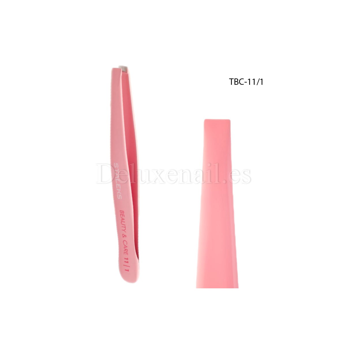 TBC-10/3 - Pinza para las cejas Staleks Beauty&Care, forma biselada, 5 mm
