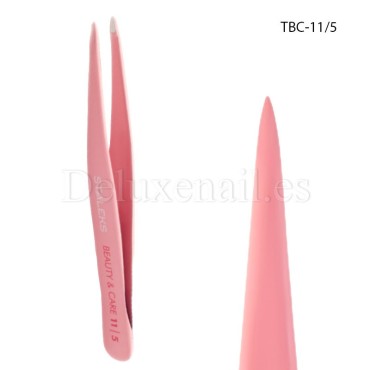 TBC-11/5 - Pinza para las cejas Staleks Beauty&Care, forma puntiaguda, 1 mm