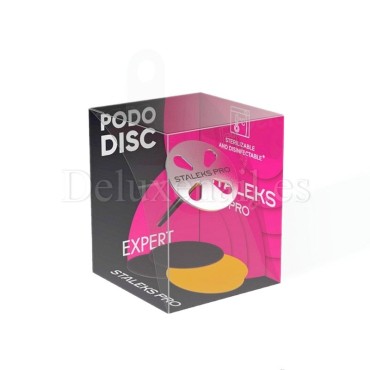 PDset-20 (M-Ø20 mm) Set Podo Disco de acero inoxidable con 5 discos desechables Staleks, Grano 180