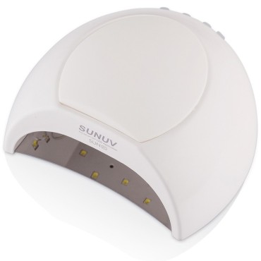 LED/UV Lámpara Sun 2C Original, 48 W, Blanco con almohadillas de goma