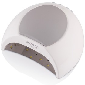 LED/UV Lámpara Sun 2C Original, 48 W, Blanco con almohadillas de goma