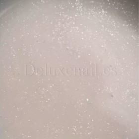 Gel constructor Dark Medium Gel 43, Gris muy claro con micro brillo, 15 ml