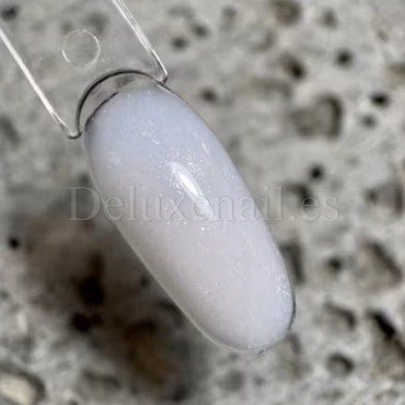 Gel constructor Dark Medium Gel 43, Gris muy claro con micro brillo, 15 ml