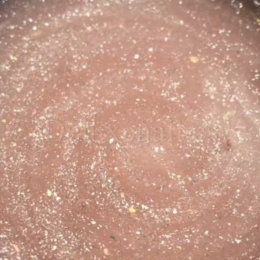 Gel constructor Dark Medium Gel 45, Beige con micro brillo, 15 ml