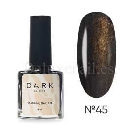 Esmalte Stamping Dark 45, Marrón metalizado, 8 ml