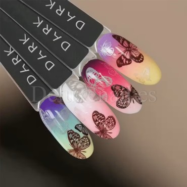 Esmalte Stamping Dark 45, Marrón metalizado, 8 ml