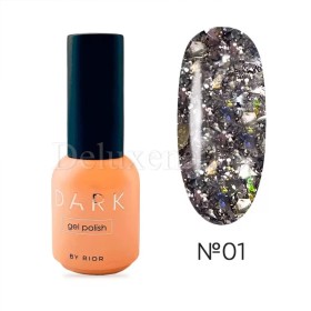 Esmalte Permanente Star Gel 01 Dark, Transparente con purpurina Mix, 8 ml