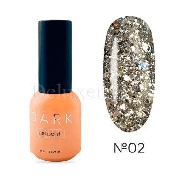 Esmalte Permanente Star Gel 02 Dark, Transparente con purpurina Mix, 8 ml