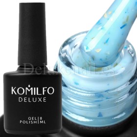 Gel polish Komilfo Glow Attack 004 (metallic-holographic), 8 ml