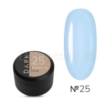 Gel constructor Dark Medium Gel 25, Azul cielo, 15 ml