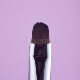 Pincel doble sintético con fundas espátula/gel oval 6, Komilfo