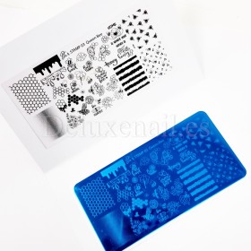 Placa Pequeña 03 Darstamp Queen Bee