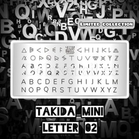 Placa Pequeña Letter 2 Taki Da