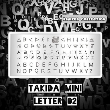 Placa Pequeña Letter 2 Taki Da