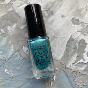 Esmalte Stamping Taki Da 037, Turquesa Metalizado, 5 ml