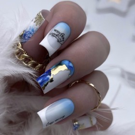 Pegatina al agua con foil F160 Lak