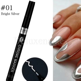 Rotulador de pintura con efecto espejo Bright Silver, Plata