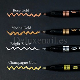 Rotulador de pintura con efecto espejo Champagne Gold, Dorado