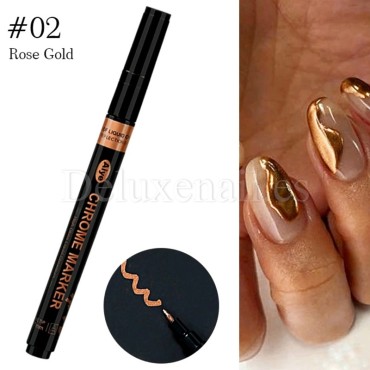 Rotulador de pintura con efecto espejo Rose Gold, Dorado rosado