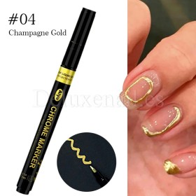 Rotulador de pintura con efecto espejo Champagne Gold, Dorado