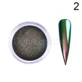 Polvo Espejo efecto Escarabajo Nº2, Verde/Cobre, 0,2 gr