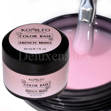 Color Base French 003 sin pincel Komilfo, Rosa claro, 30 ml