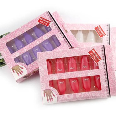 Nail Remover Clips, Blanco, 10 uds